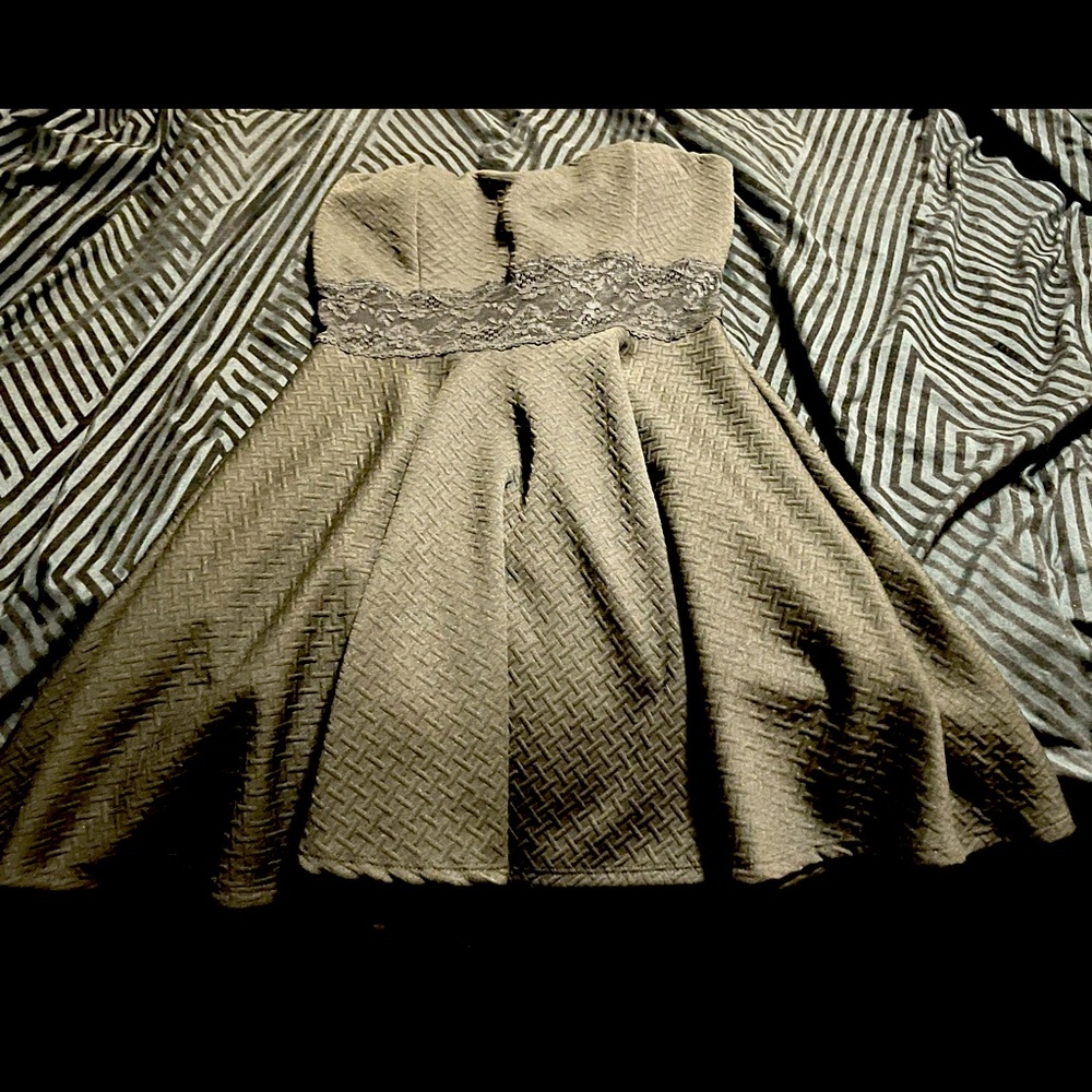 Black Strapless Dress